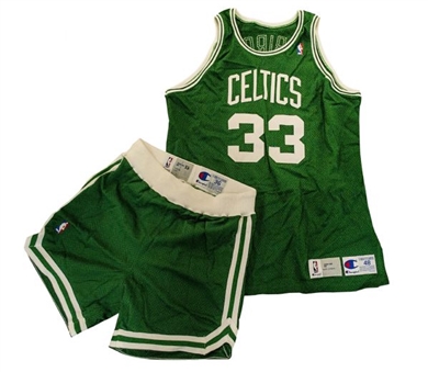 1991-92 Larry Bird Boston Celtics Game Worn Final Season Jersey & Shorts